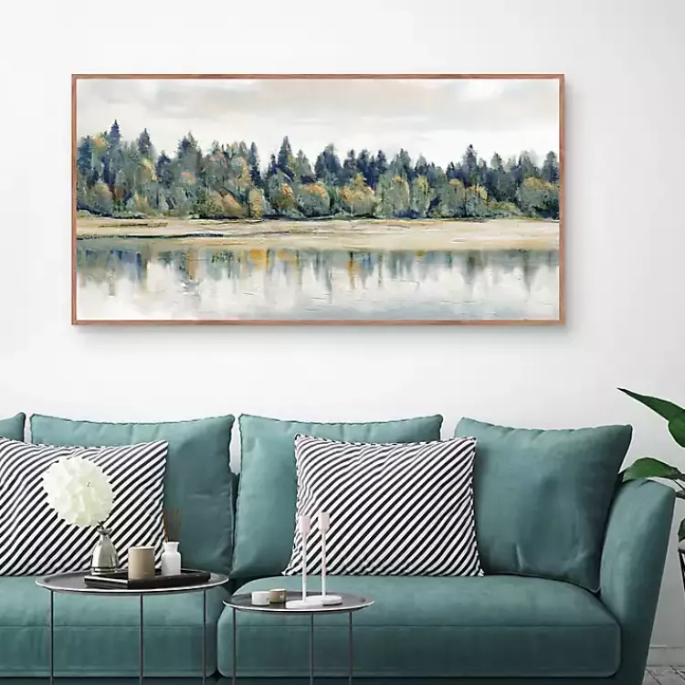 Kirklands Home Canvas Art|Quiet Reflections Framed Canvas Art Print