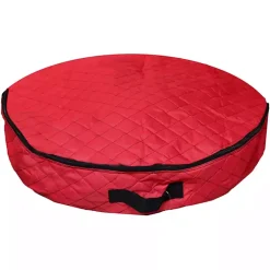 Clearance Quilted Christmas Wreath Storage Bag Seasonal Storage