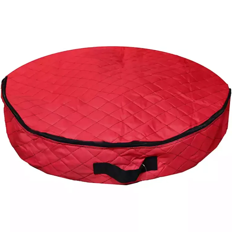 Clearance Quilted Christmas Wreath Storage Bag Seasonal Storage