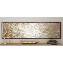 Kirklands Home Canvas Art|Radial Sunburst Framed Canvas Art Print