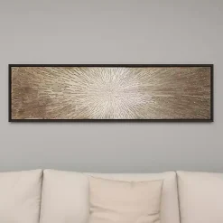 Kirklands Home Canvas Art|Radial Sunburst Framed Canvas Art Print