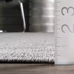 Kirklands Home Outdoor Rugs|Raina Tribal Zig Zag Outdoor Rug, 5x8 Gray