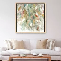 Kirklands Home Canvas Art|Rainy Cascade I Framed Canvas Art Print, 40x40 Multi