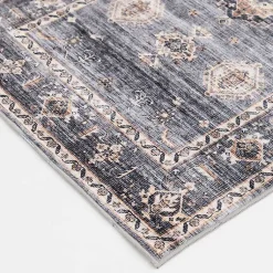Kirklands Home Area Rugs|Raquel Washable Area Rug, 7x9 Gray