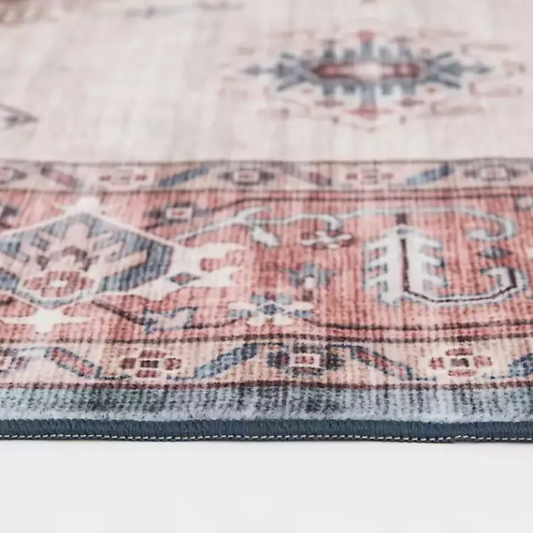 Kirklands Home Area Rugs|Raquel Red and Ivory Washable Area Rug, 7x9