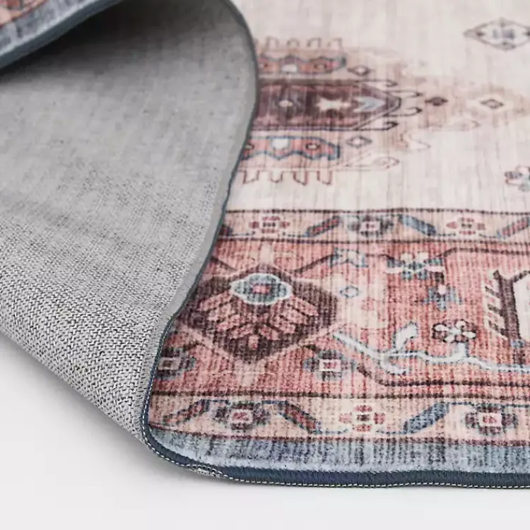 Kirklands Home Area Rugs|Raquel Red and Ivory Washable Area Rug, 7x9