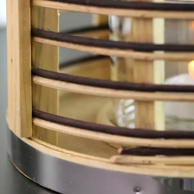 Online Rattan Hurricane Lantern with Jute Rope Lanterns