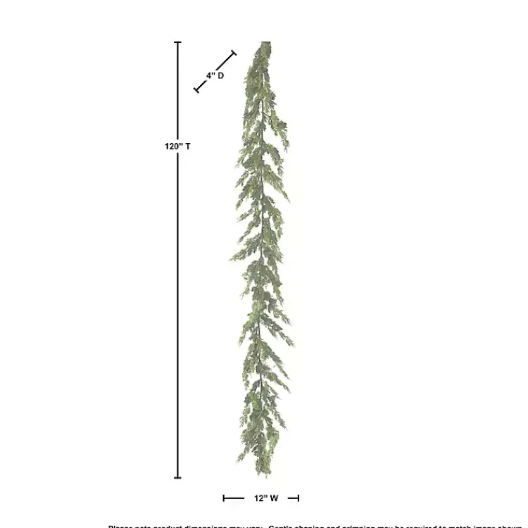 Hot Real Touch Cedar Garland Christmas Arrangements & Garland