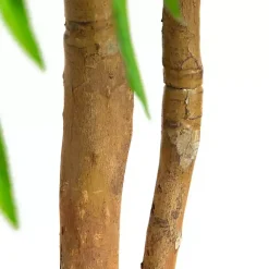 New Real Touch Willow Tree in Black Planter, 5 ft. Trees & Topiaries