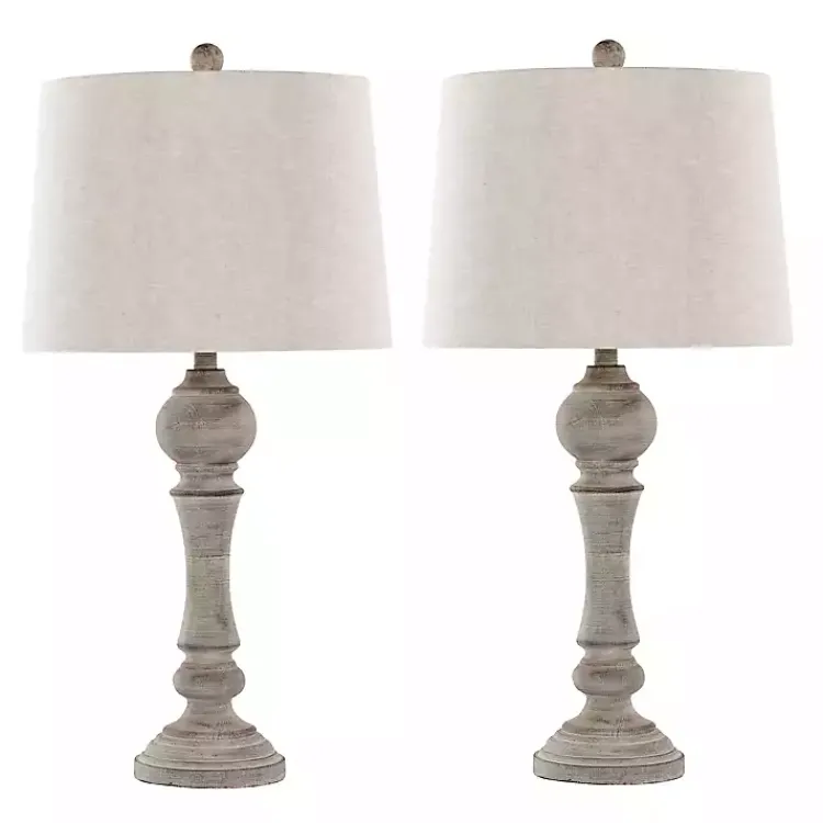 Kirklands Home Table Lamps|Reclaimed Wilton Table Lamps, Set of 2 Gray