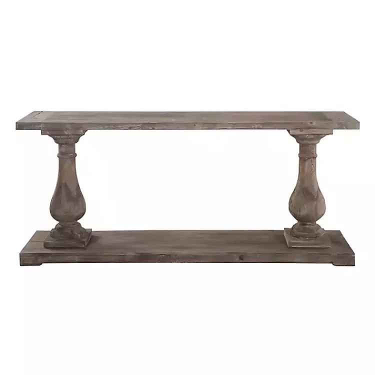 Kirklands Home Console Tables|Reclaimed Pine Caroline Console Table Brown
