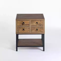 Kirklands Home Accent & End Tables|Reclaimed Wood Accent Table with Keeping Drawers Brown