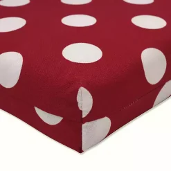 Kirklands Home Outdoor Cushions & Pillows|Red & White Polka Dot Outdoor Chair Cushion