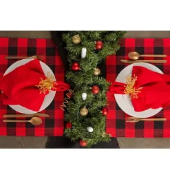 Clearance Red and Black Buffalo Check Placemats, Set of 6 Christmas Dining & Entertaining