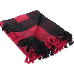 Online Red and Black Buffalo Check Throw Blankets & Throws