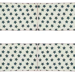 Kirklands Home Table Linens|Red and Blue Star Placemats, Set of 4