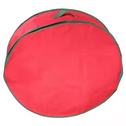 Sale Red and Green Wreath Storage Bag Seasonal Storage