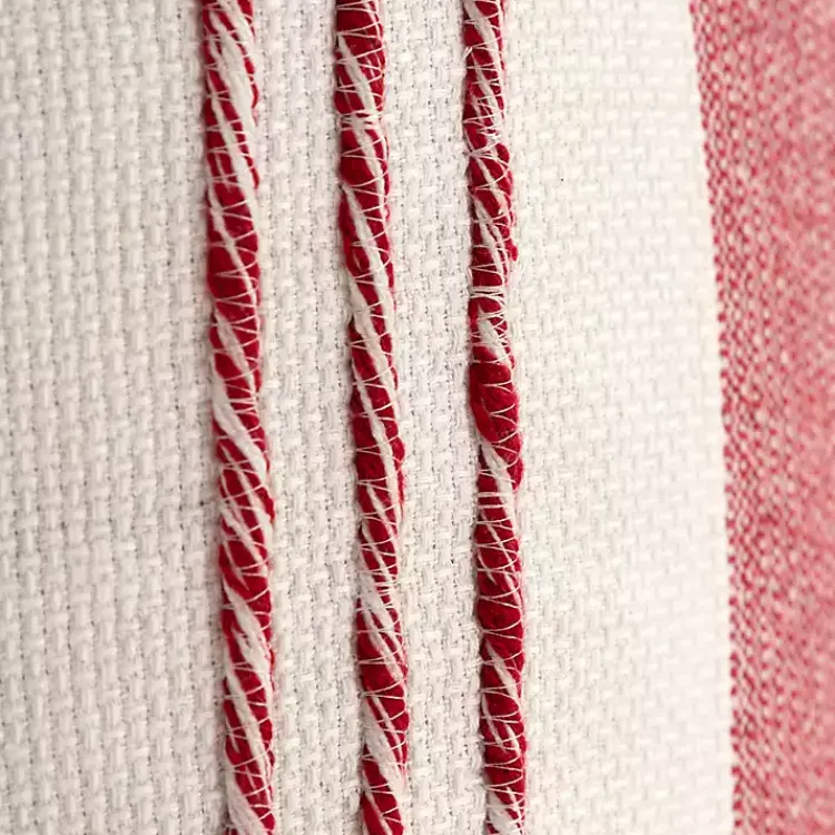 New Red and Ivory Color Block Pillow Pillows