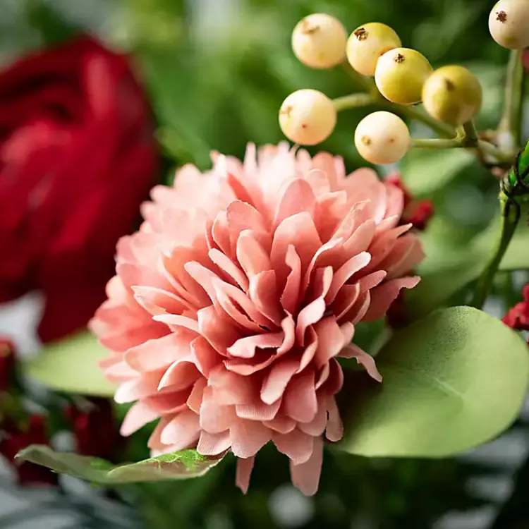 Clearance Red and Pink Mixed Floral Stems, Set of 3 Stems & Bouquets