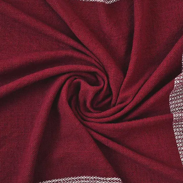 Sale Red and White Plaid Organic Cotton Throw Blankets & Throws