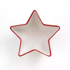 Kirklands Home Serving & Entertaining|Red and White Star Appetizer Bowl