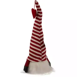 Red and White Striped LED Valentine Gnome Valentines Day Decorations