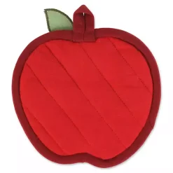 Kirklands Home Kitchen Accessories|Red Apples 4-pc. Kitchen Towel and Pot Holder Set