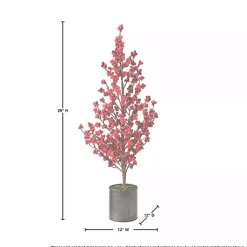 Online Berry Christmas Arrangement in Metal Pot Christmas Arrangements & Garland