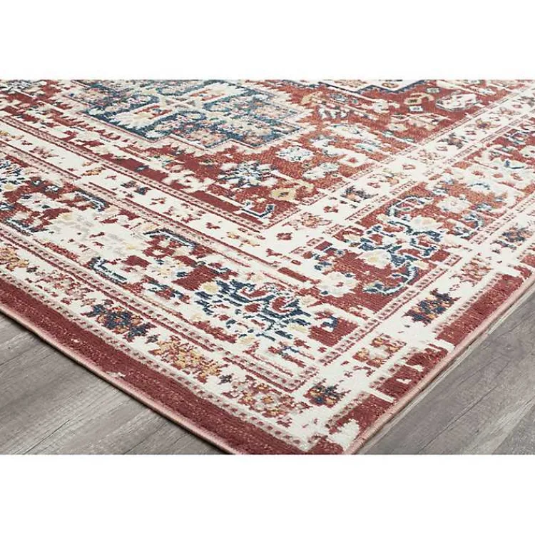 Kirklands Home Area Rugs|Red Cardinal Sundara Gabriel Area Rug, 5x7