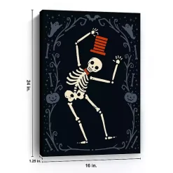 Outlet Red Dancing Skeleton Man Halloween Wall Plaque Halloween