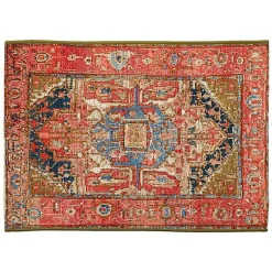 Kirklands Home Outdoor Rugs|Diamond Medallion Indoor/Outdoor Rug, 3x4 Red