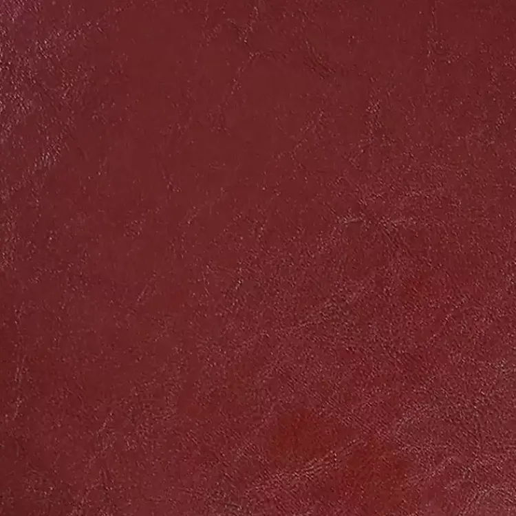 Kirklands Home Benches & Ottomans|Faux Leather Round Shoe Storage Ottoman Red