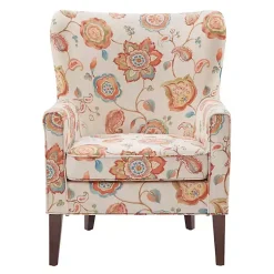 Kirklands Home Accent Chairs|Red Floral Colette Accent Chair