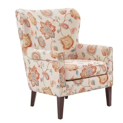 Kirklands Home Accent Chairs|Red Floral Colette Accent Chair