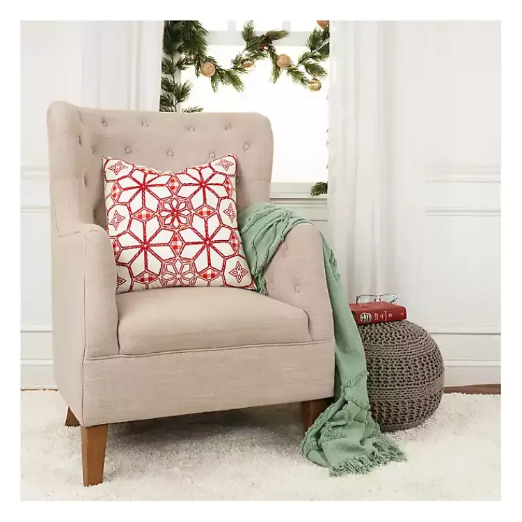 Sale Geometric Christmas Throw Pillow Christmas Pillows