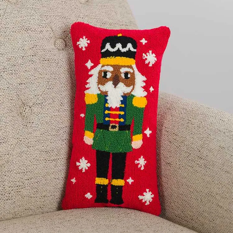 Red Jolly Nutcracker Mini Pillow Pillows