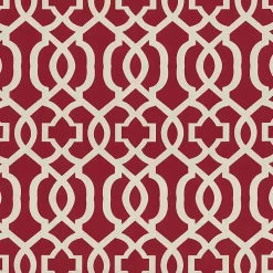 Kirklands Home Outdoor Cushions & Pillows|Red New Geometric Outdoor Bench Cushion