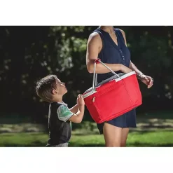 Kirklands Home Serving & Entertaining|Ole Miss Rebels Cooler Basket Red