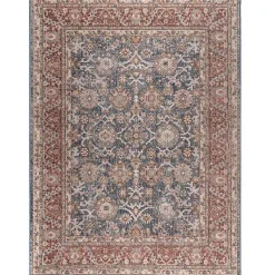 Kirklands Home Area Rugs|Red Persian Bordered Traditional Area Rug, 8x10