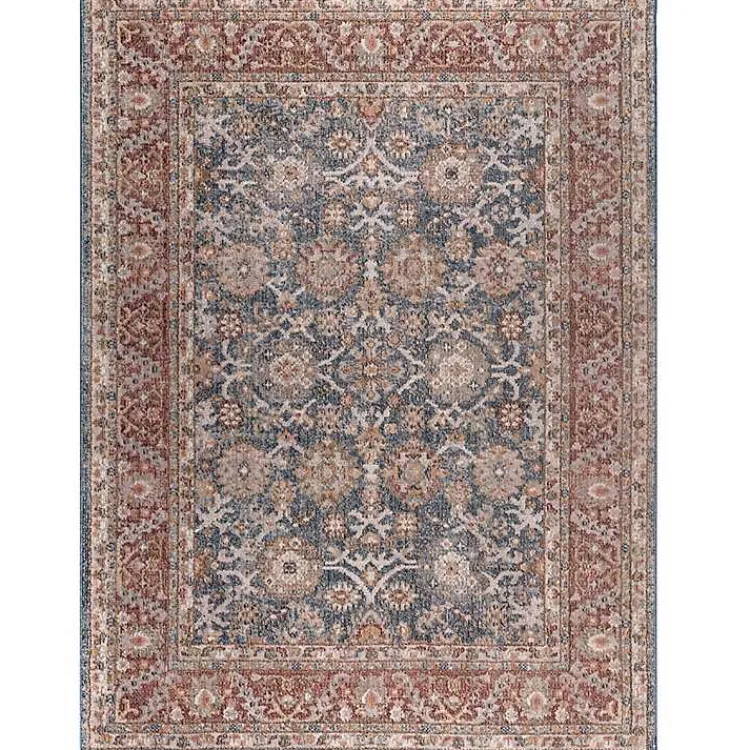 Kirklands Home Area Rugs|Red Persian Bordered Traditional Area Rug, 8x10