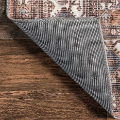 Kirklands Home Area Rugs|Persian Medallion Washable Area Rug, 3x5 Red