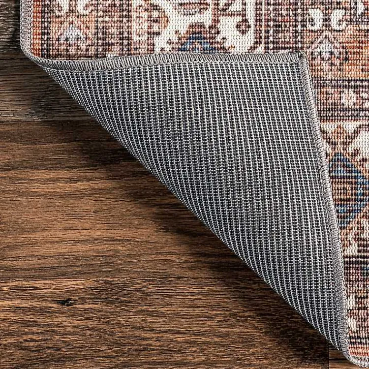 Kirklands Home Area Rugs|Persian Medallion Washable Area Rug, 3x5 Red