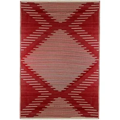 Kirklands Home Outdoor Rugs|Red Primitive Arrow Outdoor Area Rug, 4x6