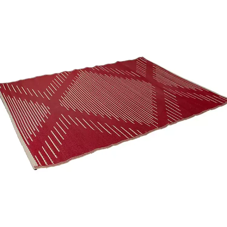 Kirklands Home Outdoor Rugs|Red Primitive Arrow Outdoor Area Rug, 4x6