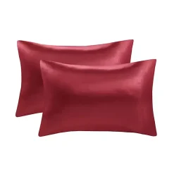 Kirklands Home Bed Sheets|Satin King 2-pc. Pillow Case Set Red