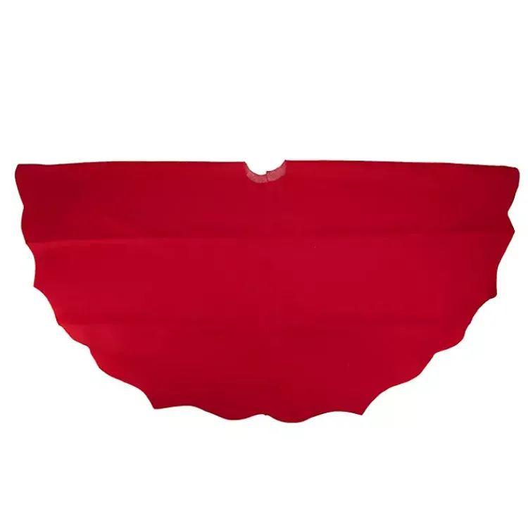 Online Scalloped Edge Christmas Tree Skirt Christmas Tree Skirts & Collars