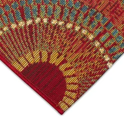 Kirklands Home Outdoor Rugs|Spheres Indoor/Outdoor Runner, 1x4 Red