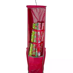 Clearance Red Storage Bag Christmas Hanging Organizer Seasonal Storage