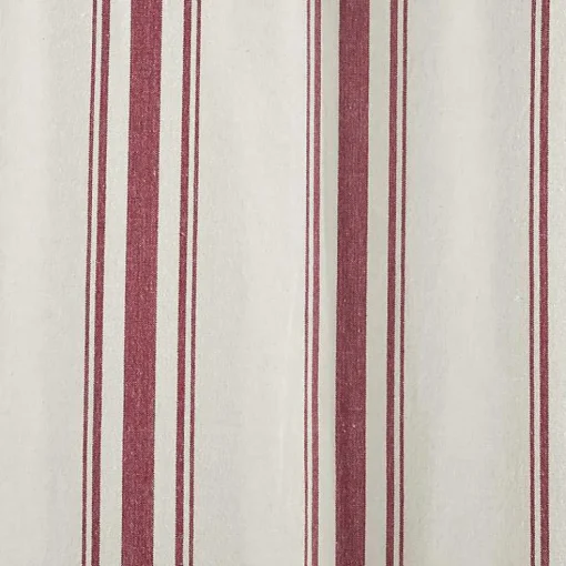 Kirklands Home Curtains & Drapes|Stripe Farmhouse Curtain Panel Set, 95 in. Red