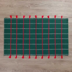 Best Red Tassel Christmas Scatter Rug Christmas Decorations